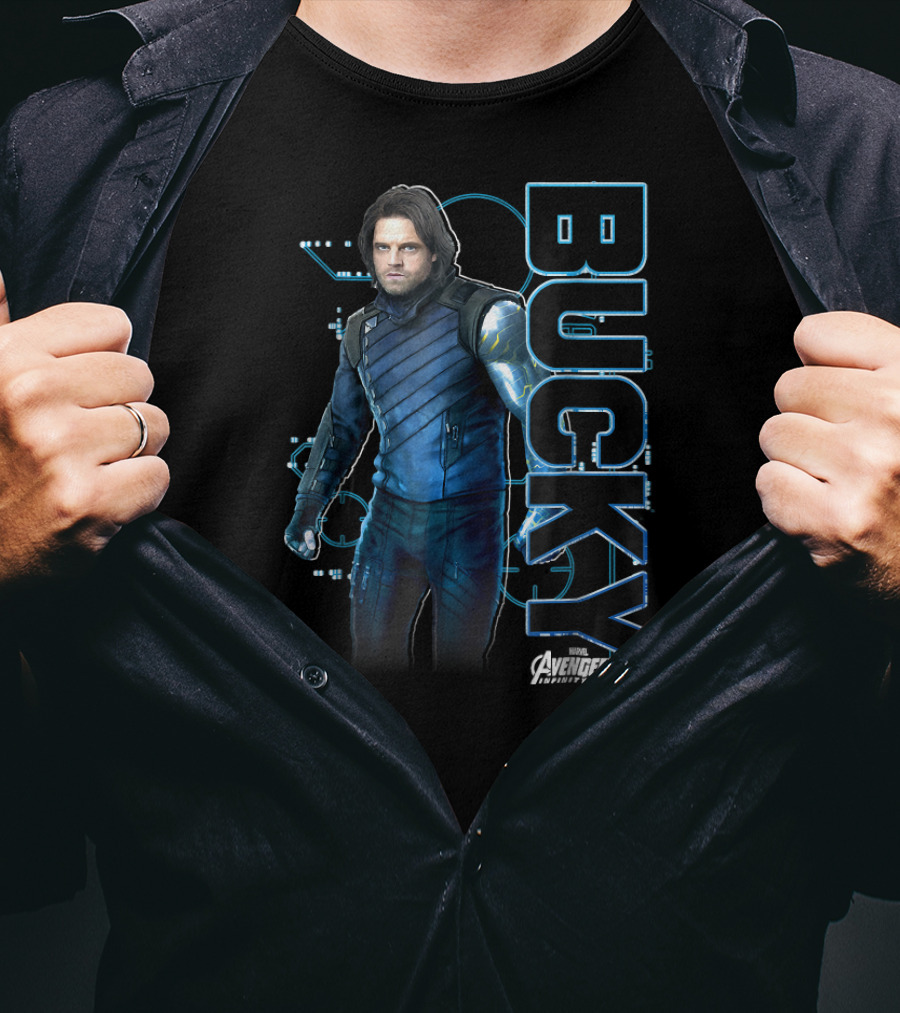 Bucky Avengers Infinity War Tech Marvel T-Shirt