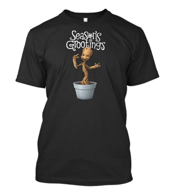 Marvel Groot Season's Grootings Holiday Season Greetings Christmas T-Shirt