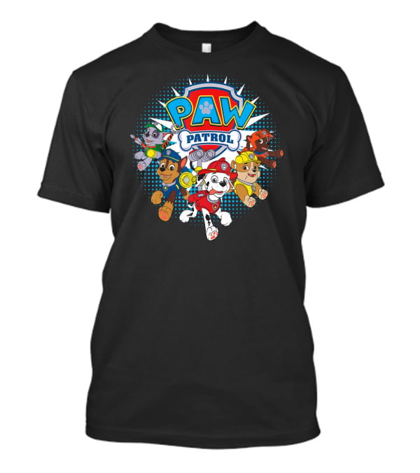 PAW Patrol Nickelodeon Characters Team Together T-Shirt