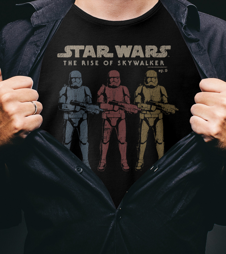 Star Wars The Rise Of Skywalker Ep. 9 Tri Color Troopers T-Shirt
