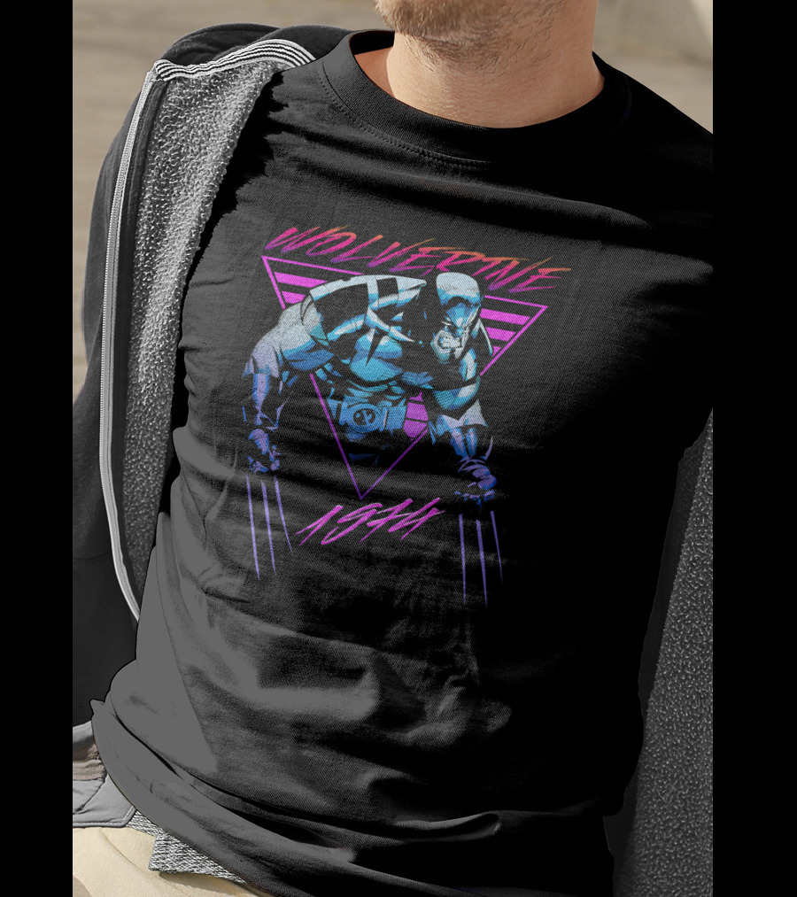 X Men Wolverine Neon Logan 1984 Marvel T-Shirt
