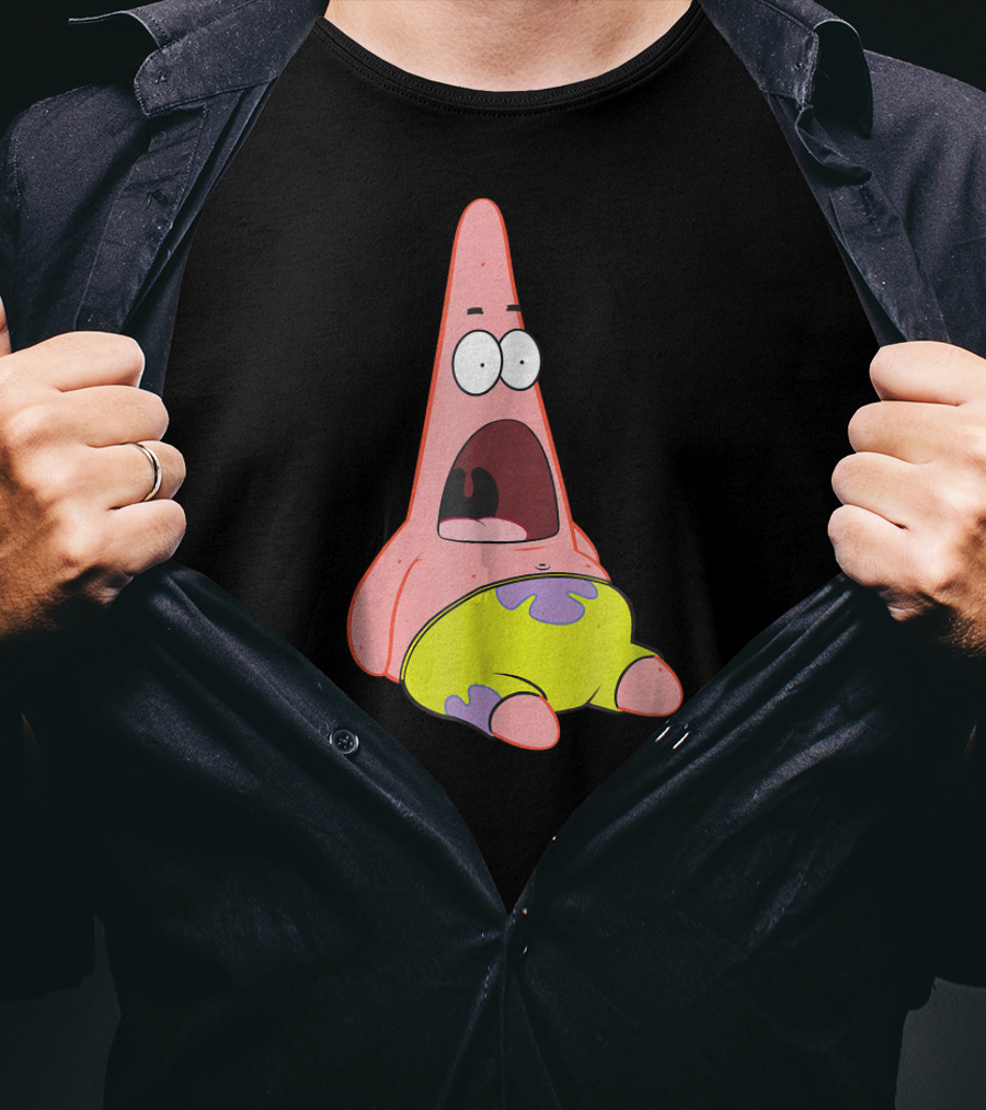 SpongeBob SquarePants Patrick Star Surprise Reaction T-Shirt