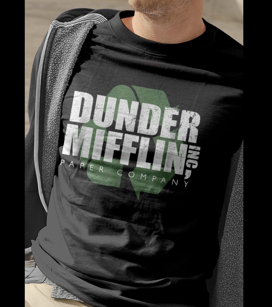 Dunder Mifflin Paper Company Recycle Logo Comfortable T-Shirt