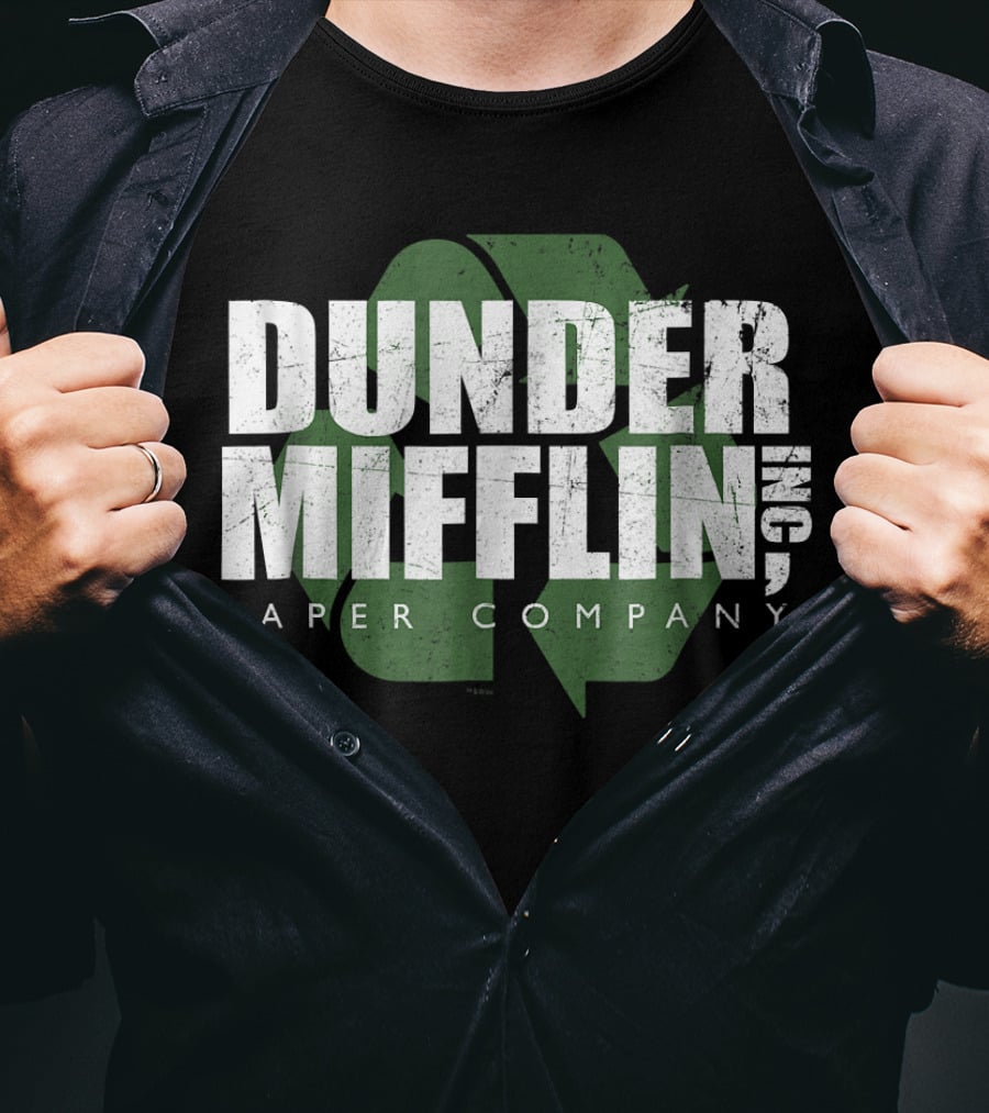 Dunder Mifflin Paper Company Recycle Logo Comfortable T-Shirt