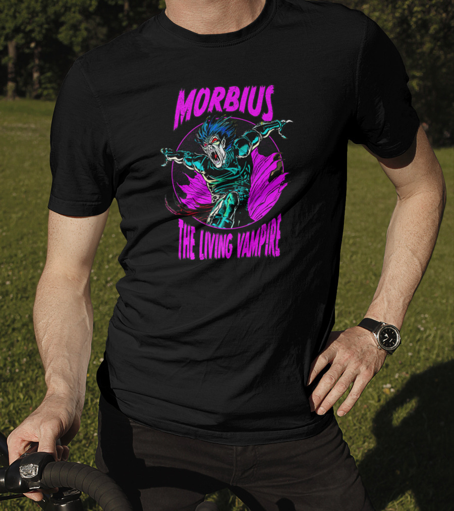 Marvel Morbius The Living Vampire Morbius Purple Hue T-Shirt