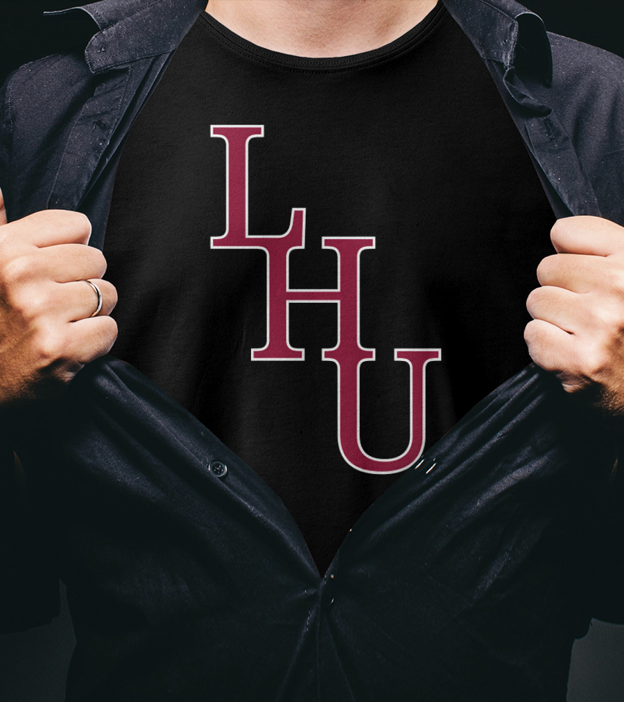 NCAA Lock Haven University LHU Bold Maroon Letters T-Shirt