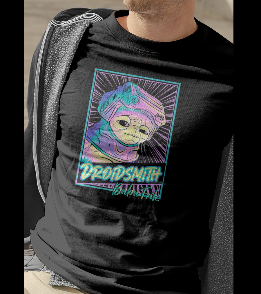 Star Wars The Rise Of Skywalker Droidsith Babu Frik Neon T-Shirt