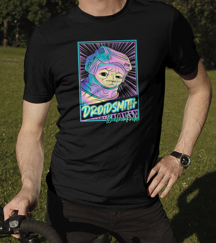 Star Wars The Rise Of Skywalker Droidsith Babu Frik Neon T-Shirt