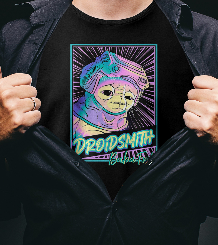 Star Wars The Rise Of Skywalker Droidsith Babu Frik Neon T-Shirt
