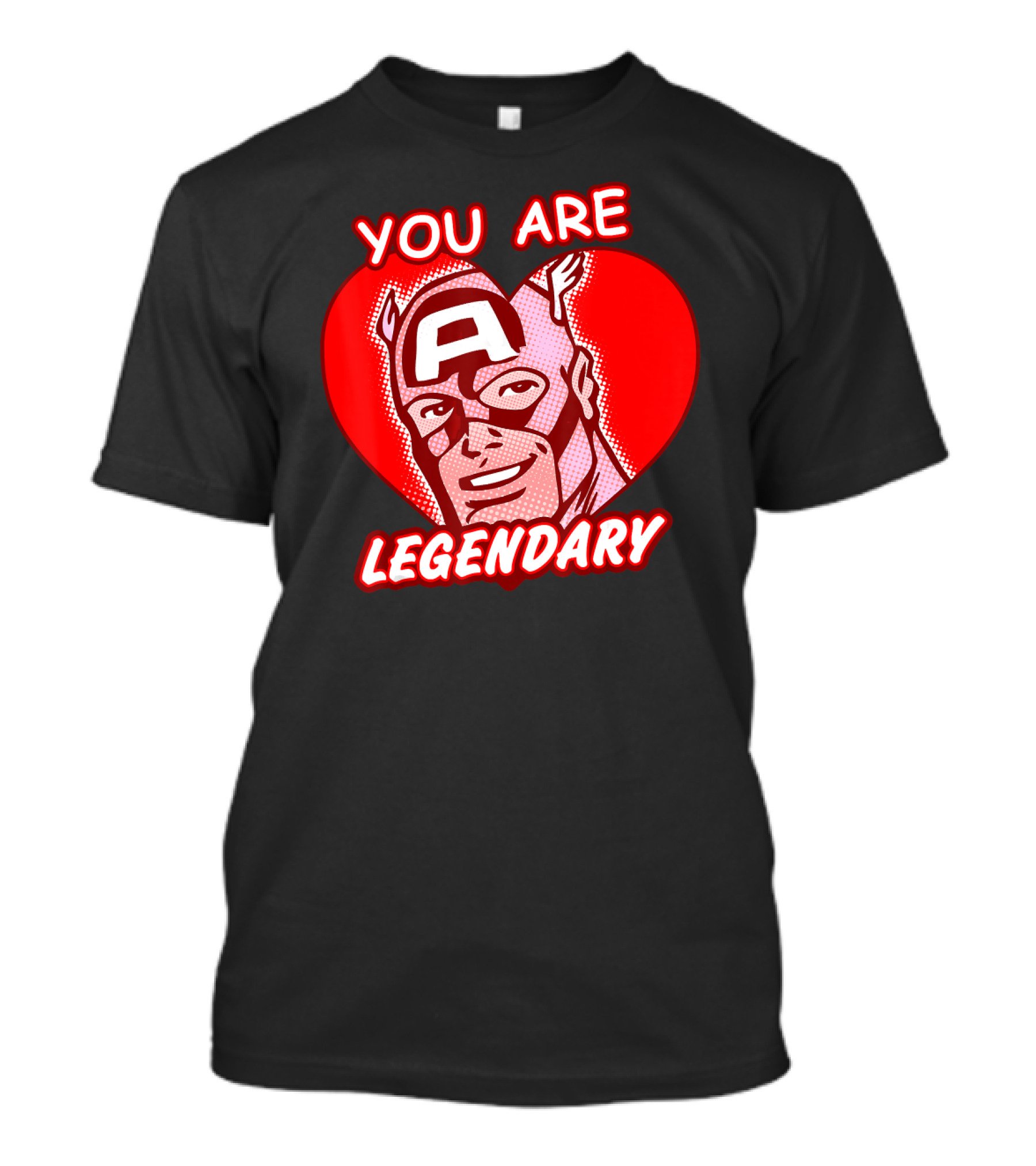 Marvel Valentine's Day Captain America You Are Legendary Avengers T-Shirt