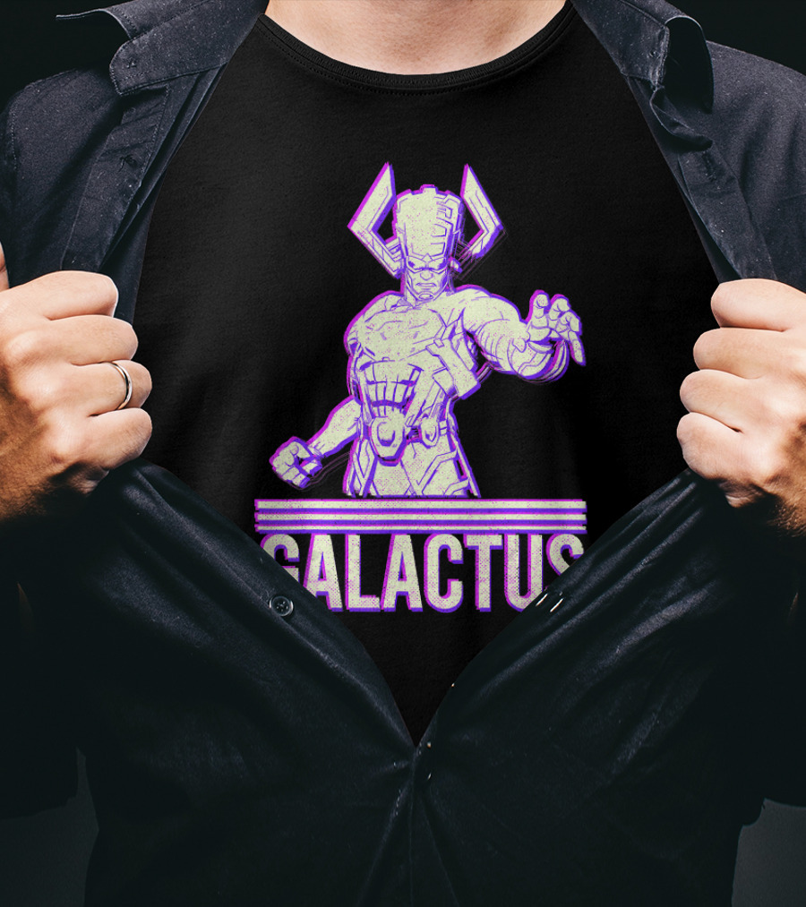 Marvel Galactus 3D Purple Cosmic Entity T-Shirt