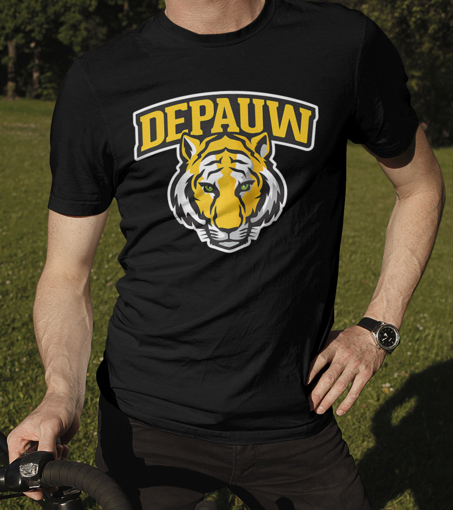 DePauw University Tigers NCAA PPDEPA15 Raglan Baseball T-Shirt