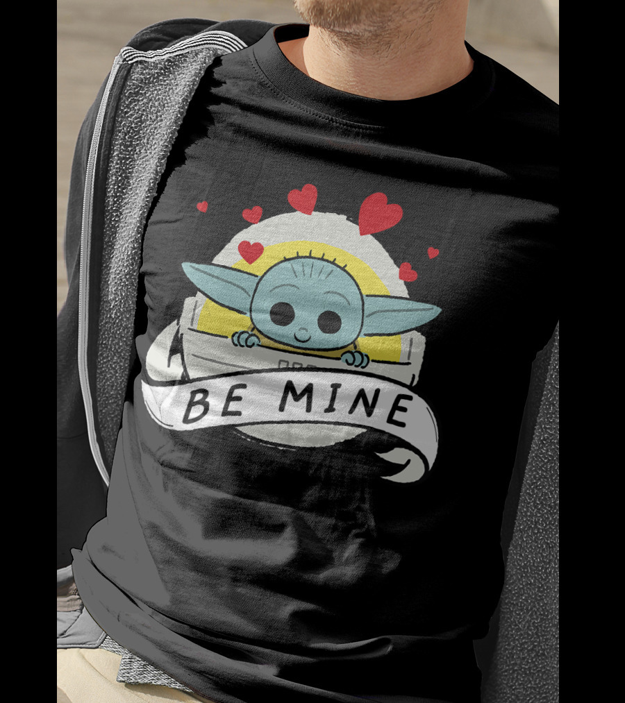 Star Wars The Mandalorian The Child Be Mine Hearts T-Shirt