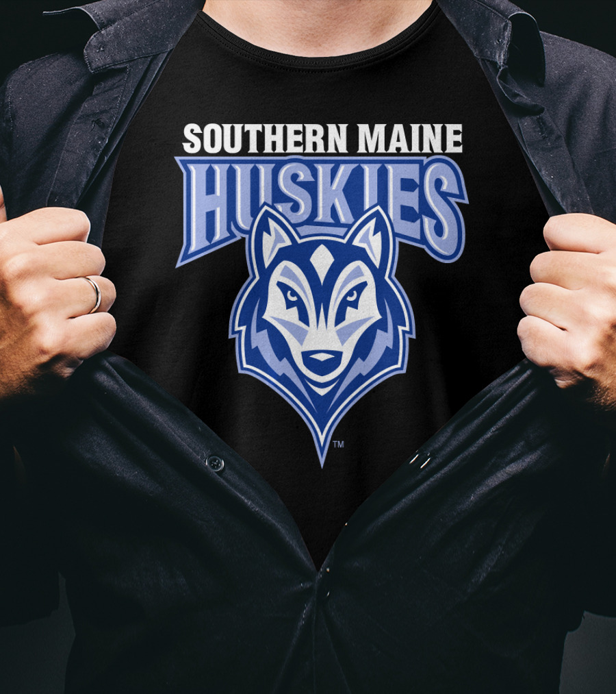 Southern Maine Huskies Logo NCAA University T-Shirt