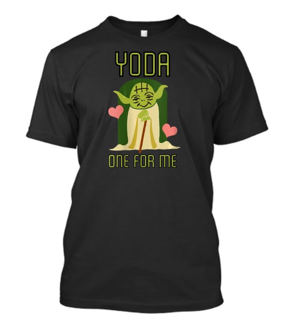 Yoda One For Me Valentine's Day Star Wars Hearts T-Shirt