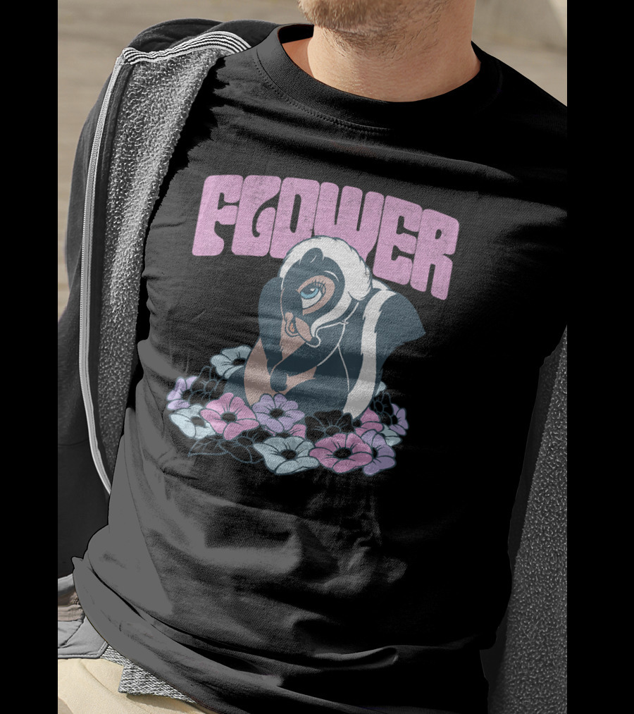 Disney Bambi Flower Surrounded By Flowers T-Shirt