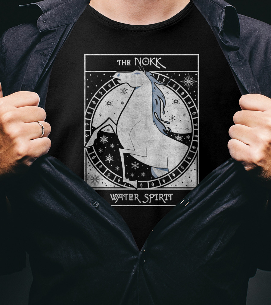 The Nokk Water Spirit Frozen 2 Mythical Horse Circle T-Shirt