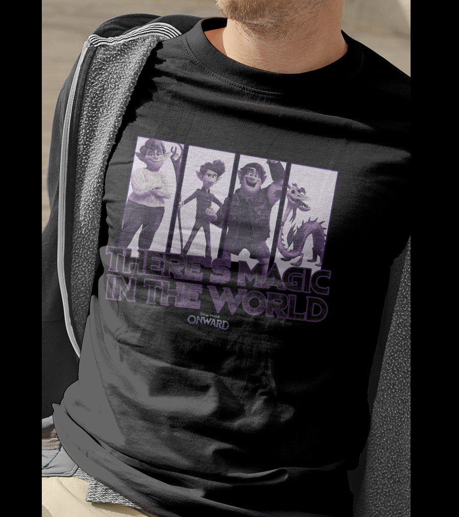 Disney Pixar Onward Characters There's Magic In The World T-Shirt