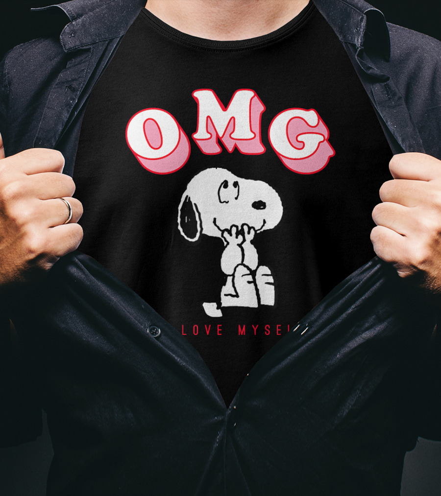 OMG Snoopy I Love Myself Peanuts Valentine T-Shirt