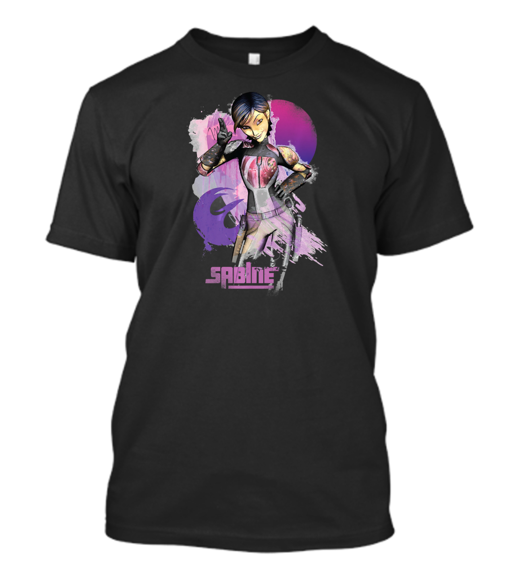 Star Wars Rebels Sabine Wren Vibrant Mandalorian Warrior T-Shirt