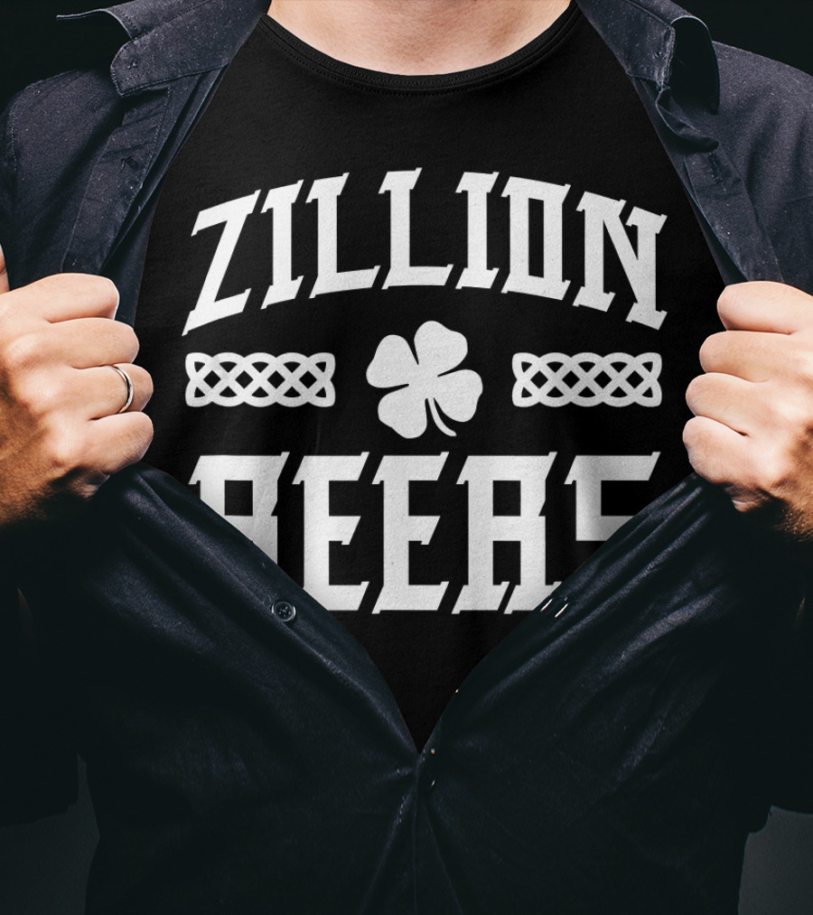 Zillion Beers St Patrick's Day Clover Celtic Knot T-Shirt