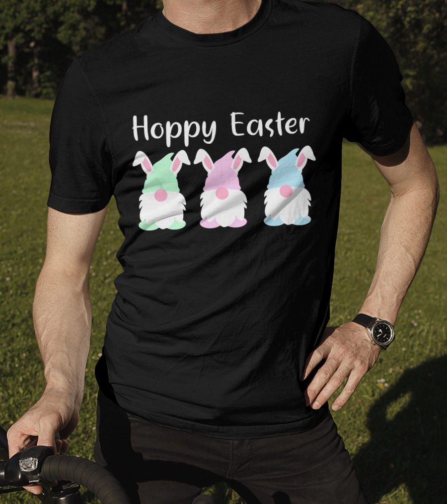 Hoppy Easter Bunny Gnome Trio T-Shirt