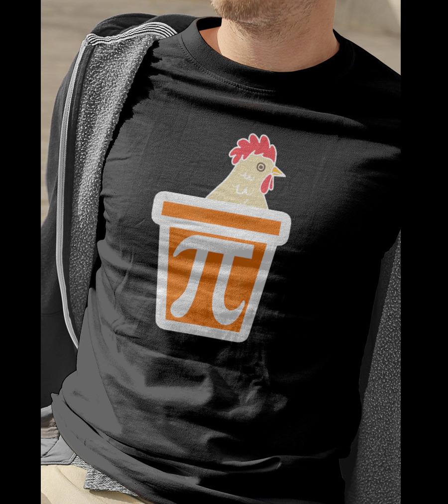 Chicken In Pi Symbol Bucket T-Shirt