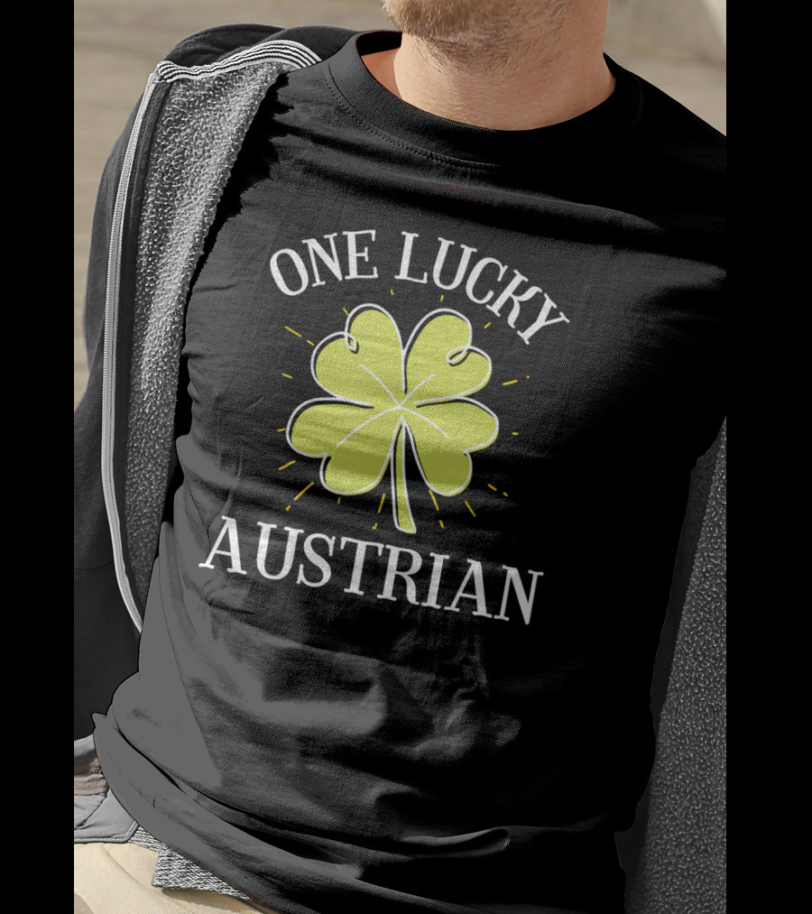 One Lucky Austrian St Patricks Day Coach T-Shirt