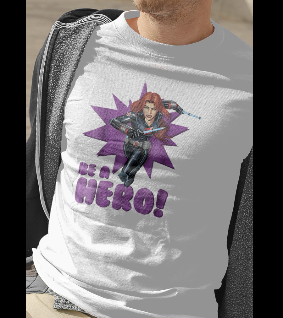 Black Widow Be A Hero Avengers Assemble T-Shirt