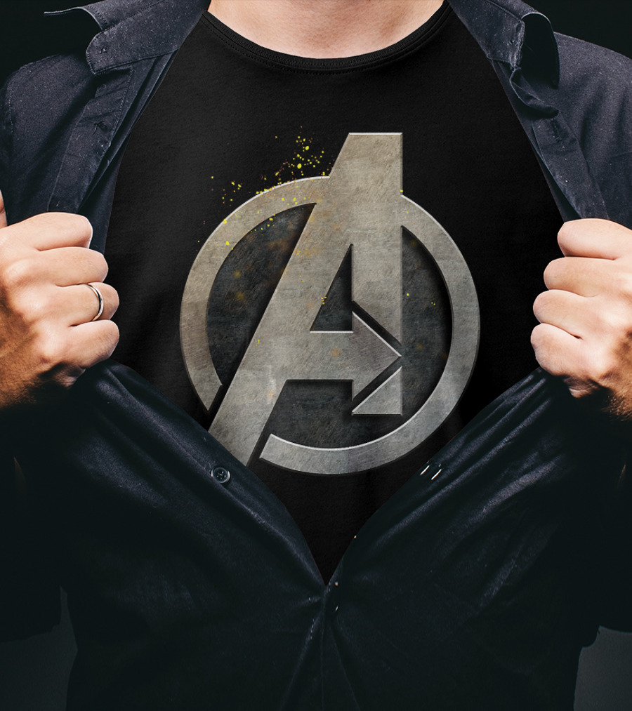 Avengers Infinity War Steel A Symbol Marvel T-Shirt