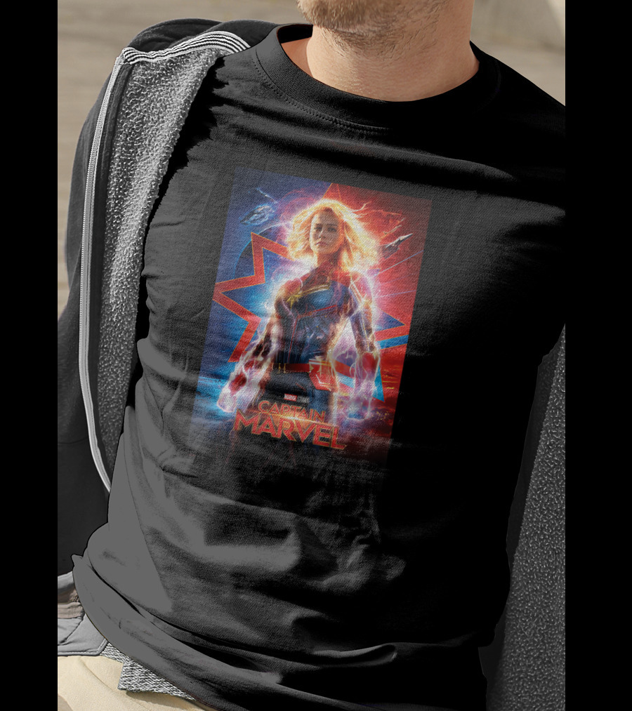 Captain Marvel Marvel Studios Suited Up Heroic Stance T-Shirt