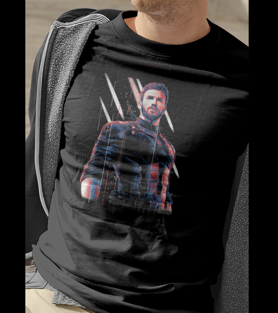 Avengers Infinity War Captain America Dynamic Stance T-Shirt