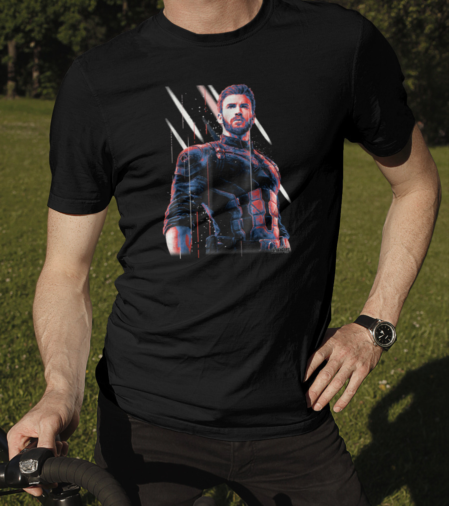 Avengers Infinity War Captain America Dynamic Stance T-Shirt