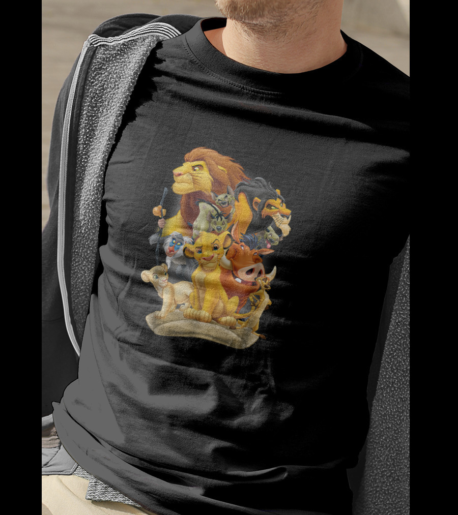 Lion King Simba Nala Timon Pumbaa Rafiki Scar Pride Land Characters T-Shirt