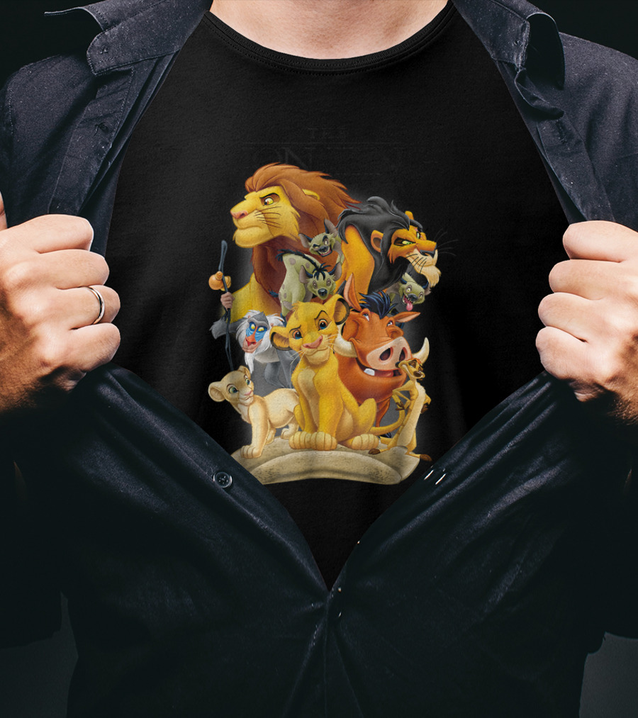 Lion King Simba Nala Timon Pumbaa Rafiki Scar Pride Land Characters T-Shirt