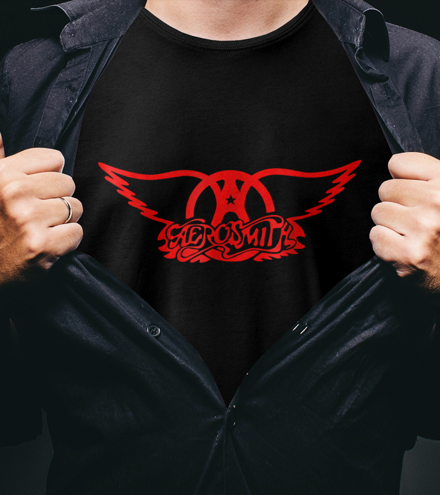 Aerosmith Logo Red Winged T-Shirt