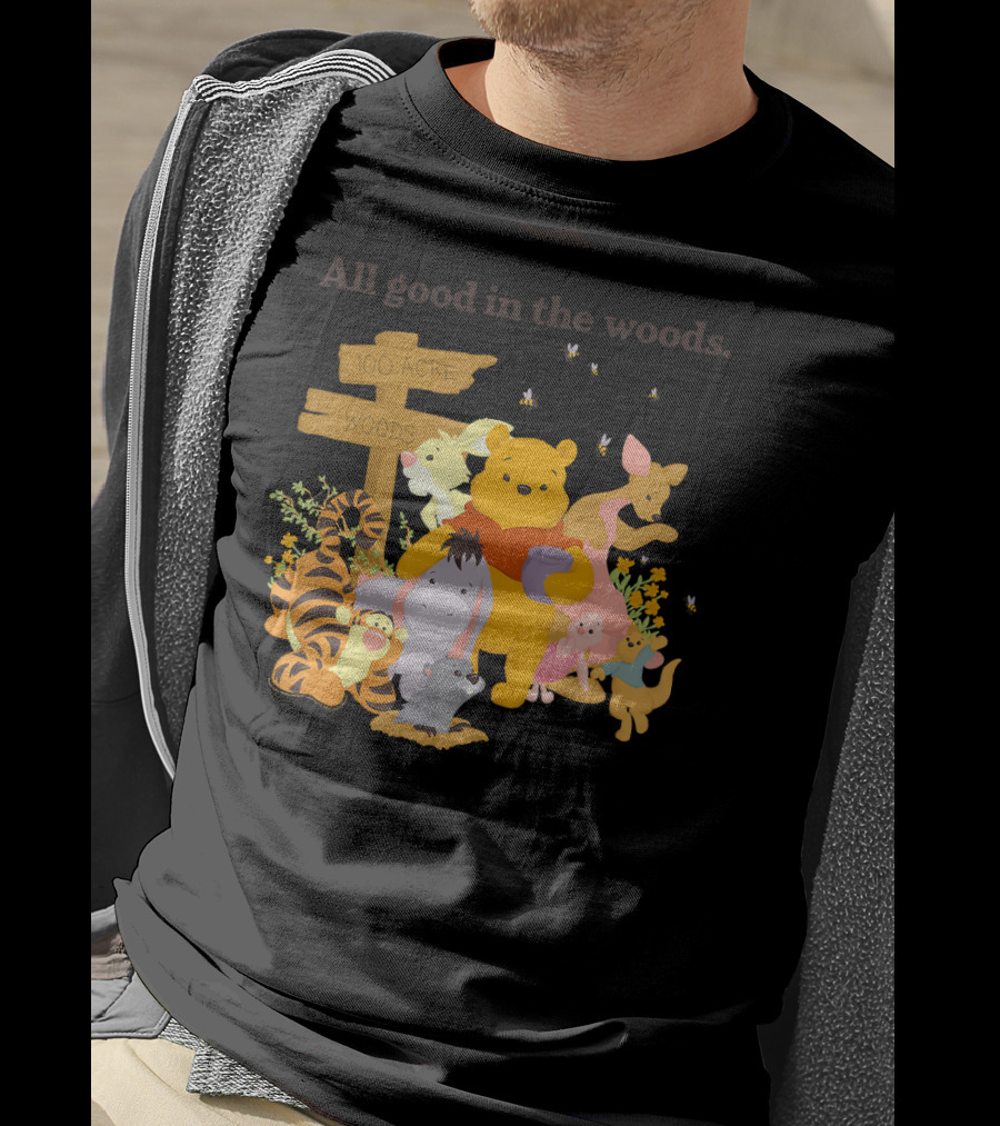 Winnie The Pooh Group Shot All Good In The 100 Acre Woods T-Shirt