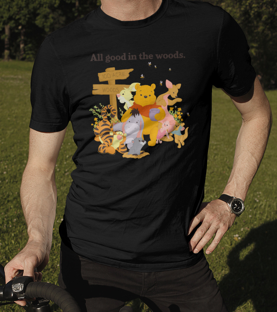 Winnie The Pooh Group Shot All Good In The 100 Acre Woods T-Shirt