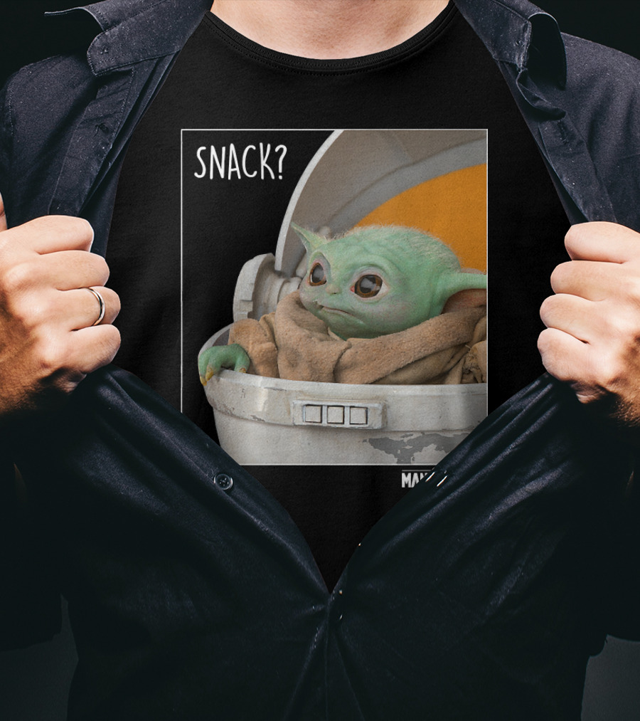 Star Wars The Mandalorian Snack Time The Child In Pod T-Shirt