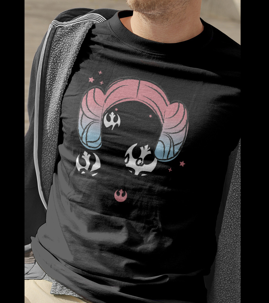 Star Wars This Mom Is A Rebel Princess Leia Hair Icons T-Shirt