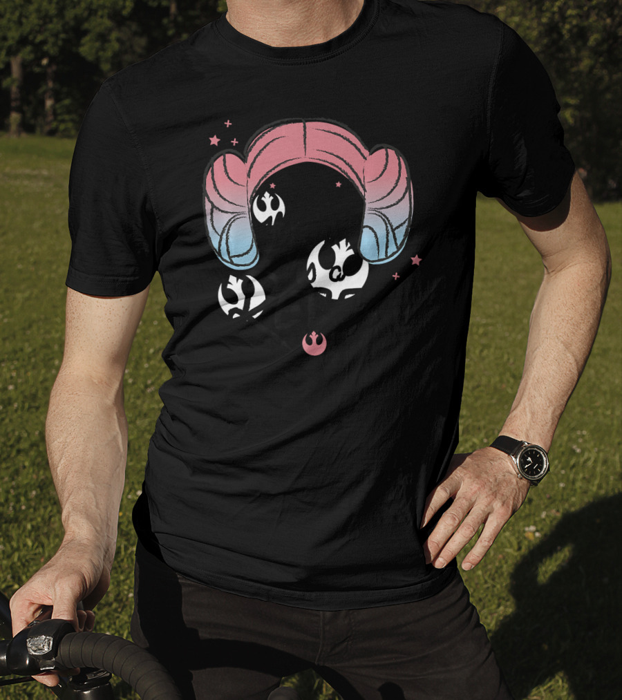 Star Wars This Mom Is A Rebel Princess Leia Hair Icons T-Shirt