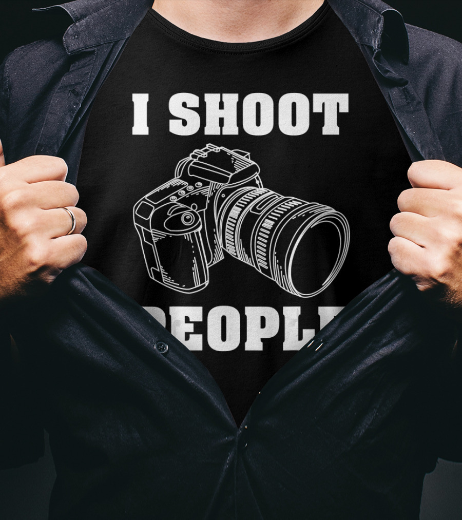 I Shoot People Camera I Love Photography T-Shirt