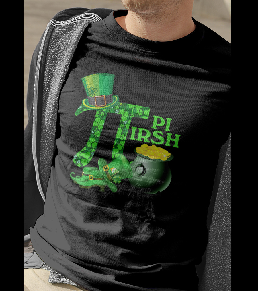 Shamrock Pi Irish Math Teacher St Patrick's Day T-Shirt