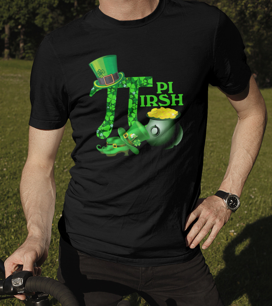 Shamrock Pi Irish Math Teacher St Patrick's Day T-Shirt