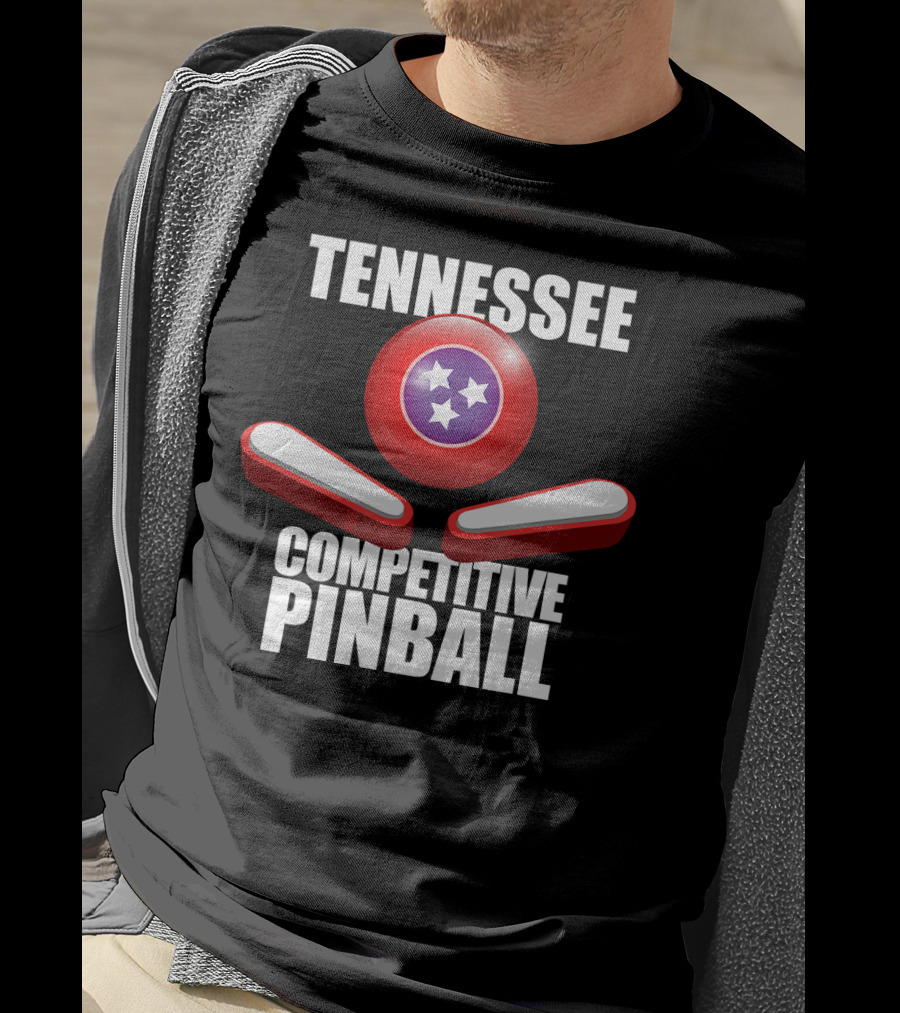 Tennessee Competitive Pinball Stars And Flippers T-Shirt