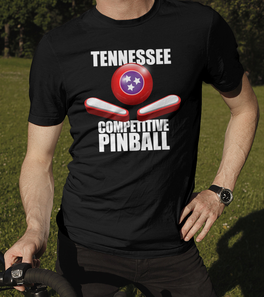 Tennessee Competitive Pinball Stars And Flippers T-Shirt