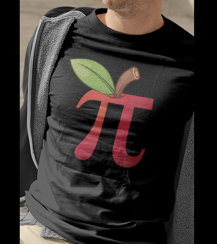 Apple Pi Math Lovers Math Teachers Pi Day Enthusiasts T-Shirt