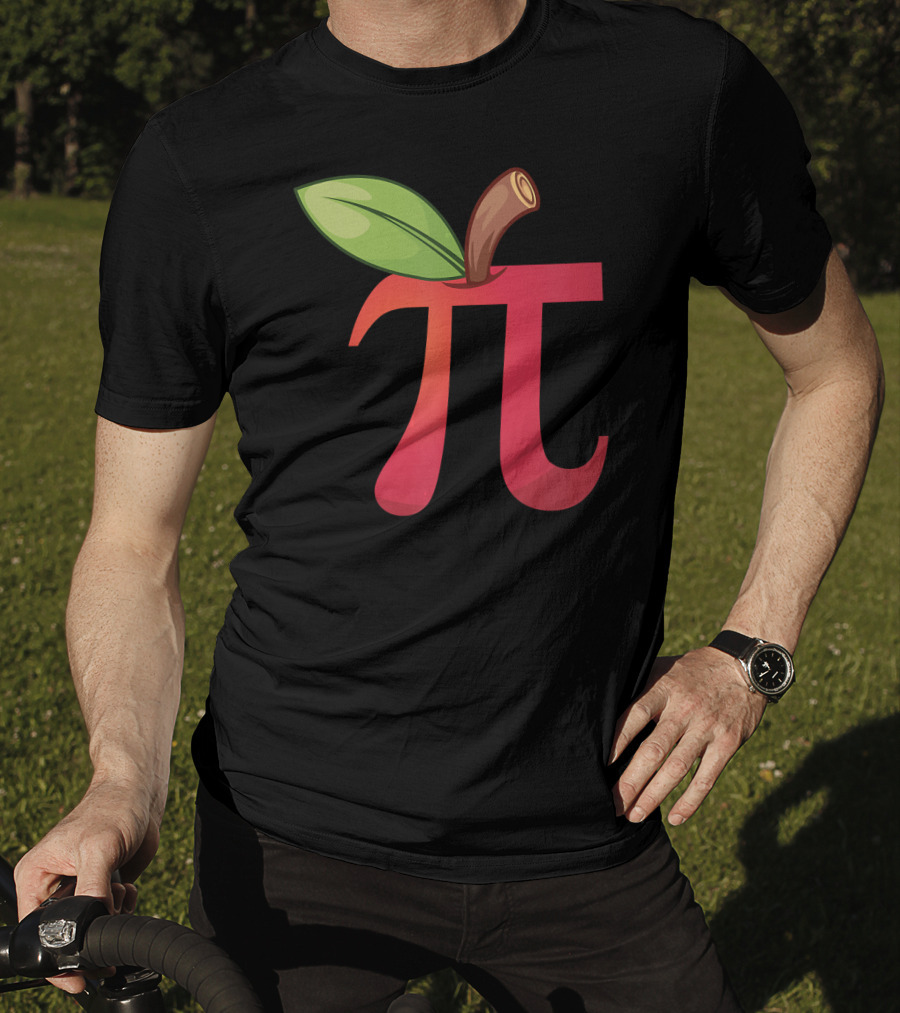 Apple Pi Math Lovers Math Teachers Pi Day Enthusiasts T-Shirt