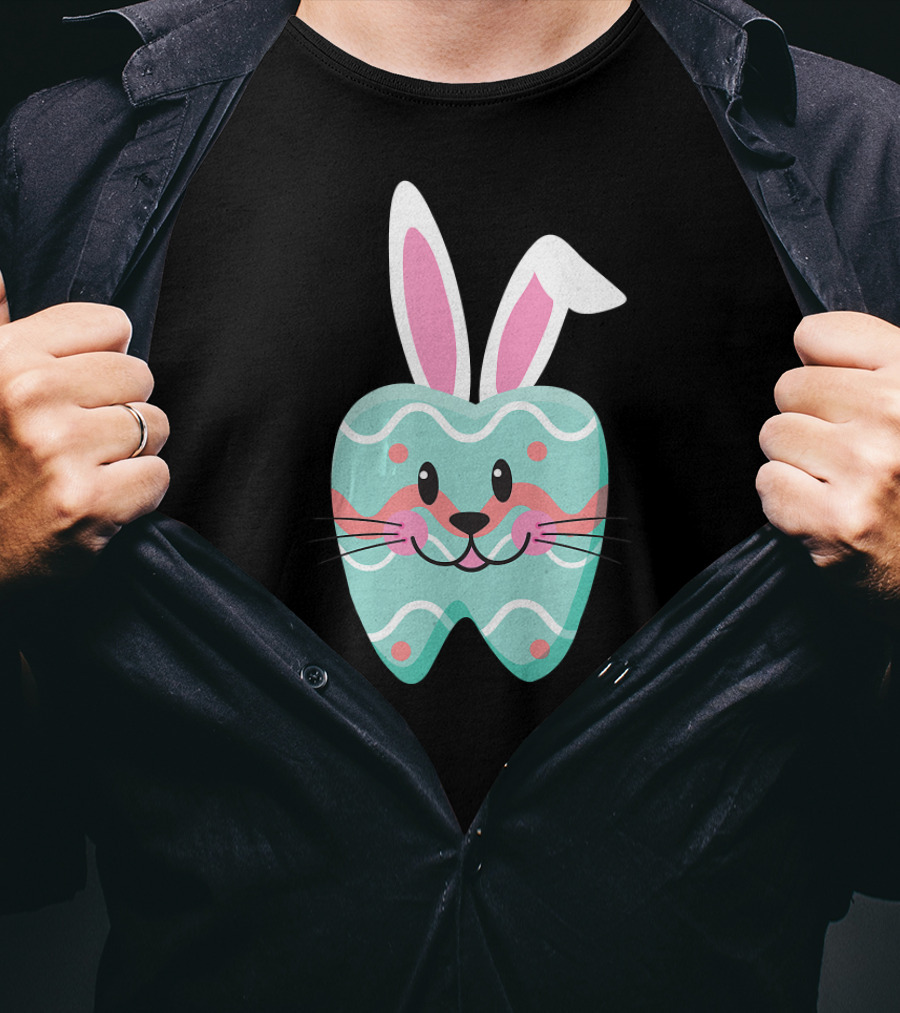 Dental Hygienist Easter Bunny Tooth Eggcellent T-Shirt