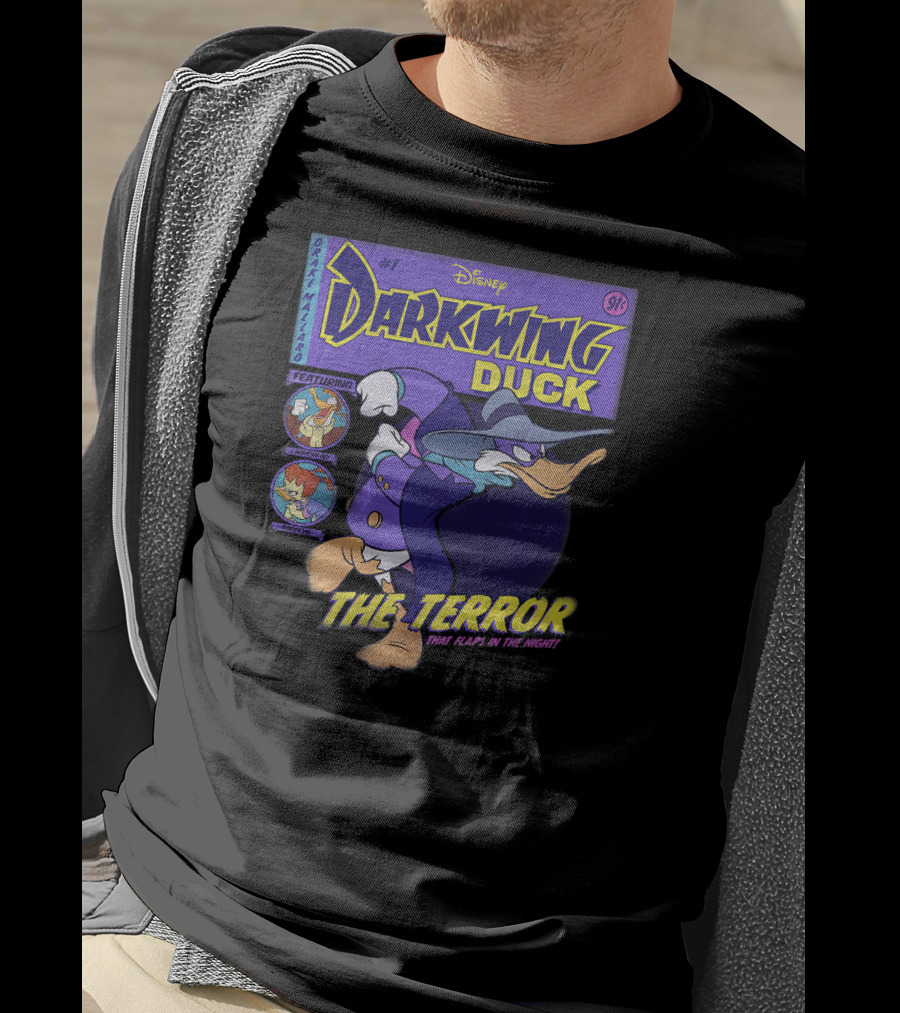 Disney Darkwing Duck The Terror That Flaps In The Night Featuring Drake Mallard Comic Cover T-Shirt